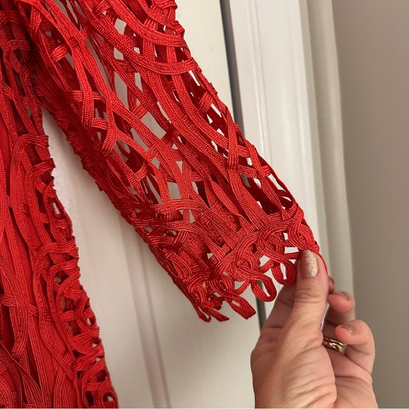 Chico's Travelers Soutache Cardigan Jacket Island Coral XL - Picture 3 of 12